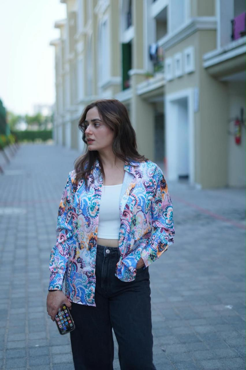 Women's Vibrant Paisley Printed Casual Shirt